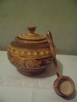 Farinheira com colher feitio artesanal